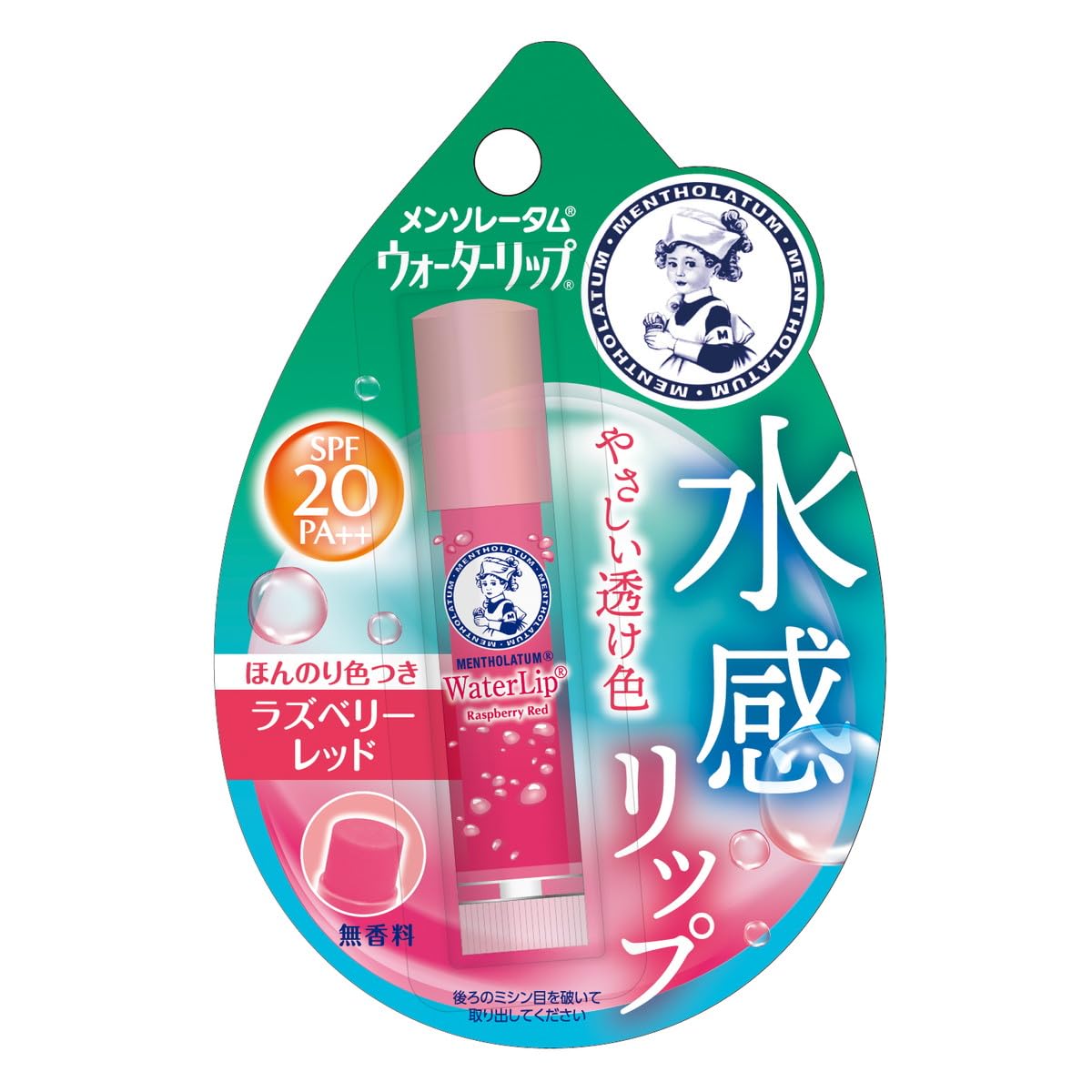Dược phẩm Rohto Mentholatum Water Lip Raspberry Red