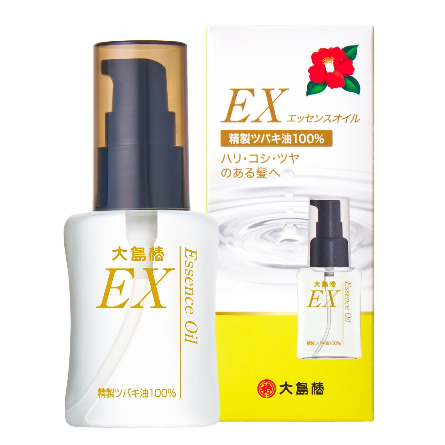 오시마 동백 EX 에센스 오일 동백 기름 헤어 오일 멀티 오일 머리 두피 전신 무향료 정제 동백 기름 100% 씻어내지 않는 트리트먼트 40mL