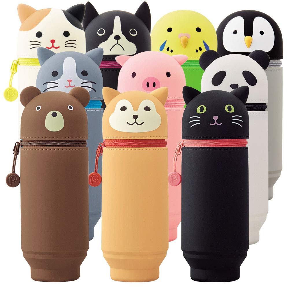Hộp đựng bút Lihito Lab BIG Puni Lab Hachiwareneko A7714-4