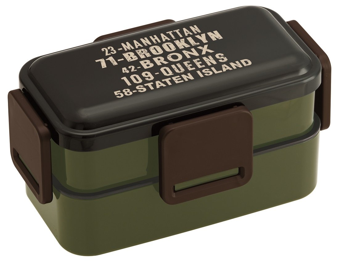 Skater Ag+ Antibacterial Fluffy 2 Tier Lunch Box Large Capacity 850ml Brooklyn Made in Japan PFLW9AG