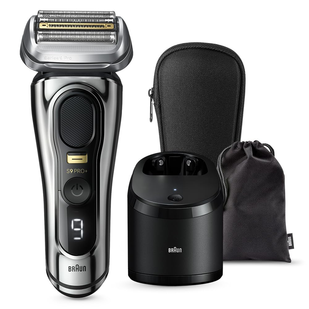 Braun Electric Shaver Series 9 PRO+ Electric Razor 9556cc-V 2023 Model with 5in1 Alcohol Cleaning System