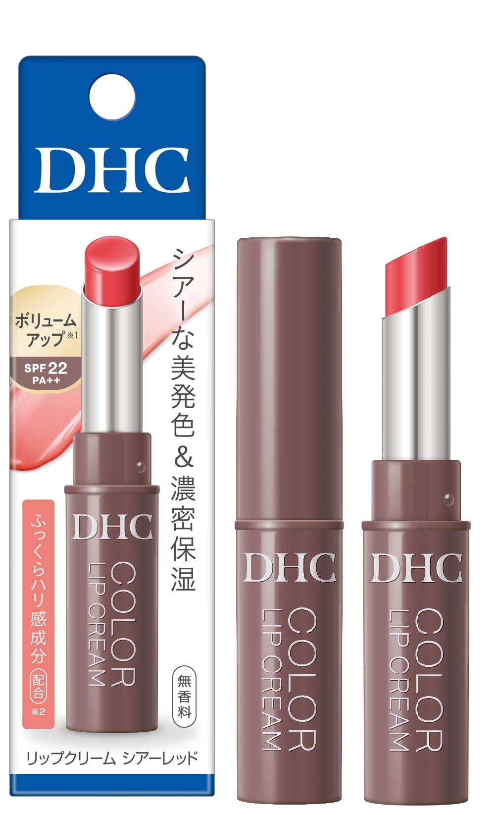 DHC lip cream sheer red