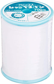 Fujix FUJIX Chappe Span Plain Fabric Sewing Thread Thickness No. 60 700m Roll #401 White F55