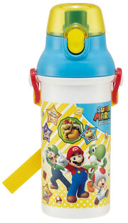 Skater Children's Ag+ Antibacterial Plastic Water Bottle 480ml Super Mario 21 Boys Made in Japan PSB5SANAG -A