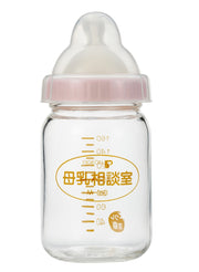 [Heat-resistant glass 160ml] Pigeon Oketani style direct breastfeeding training breast feeding consultation room Baby bottle with SS size nipple 0 months ~ 00719