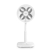 COMFEE' Living Room AC Motor Clover Feather Quiet Large Air Volume Automatic Left/Right Swing Up/Down Angle Adjustment 3 Levels of Air Flow Adjustment 1~3h Timer Function Powerful Air Blow Energy Saving Small Compact Washable White Color CFS-30PWM0D1