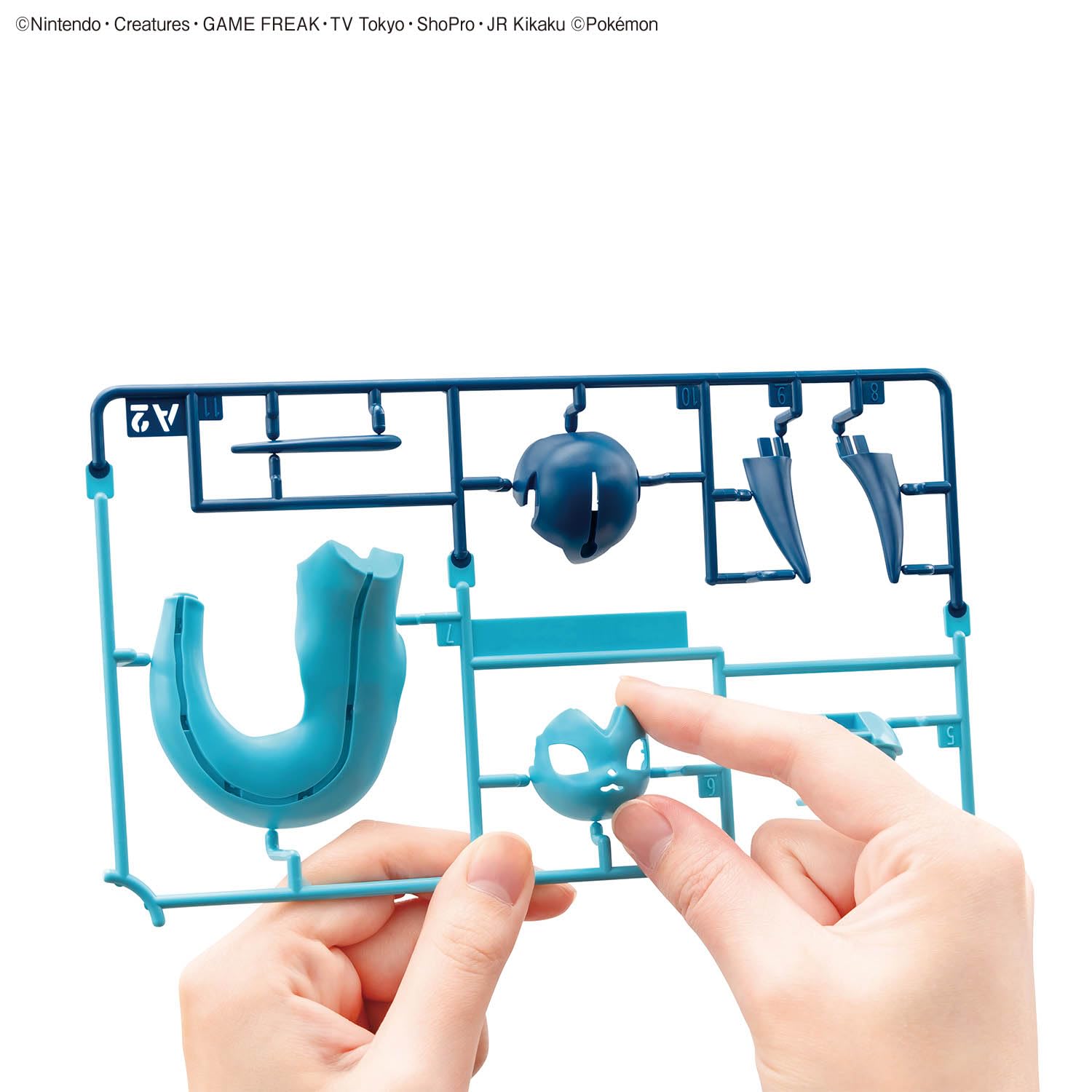 BANDAI SPIRITS Pokemon Plastic Model Collection Quick!! 27 Vaporeon Color-coded Plastic Model