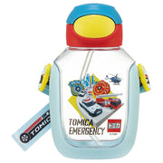 Skater Water Bottle with Straw 530ml Tomica Straw Water Bottle One Push for Children PDSH6DX-A