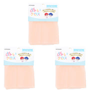 KIYOHARA Oshinui Stuffed Cloth for Stuffed Animals, Width 65cm x 30cm Cut, Set of 3, WP White Peach NUIF01CS3