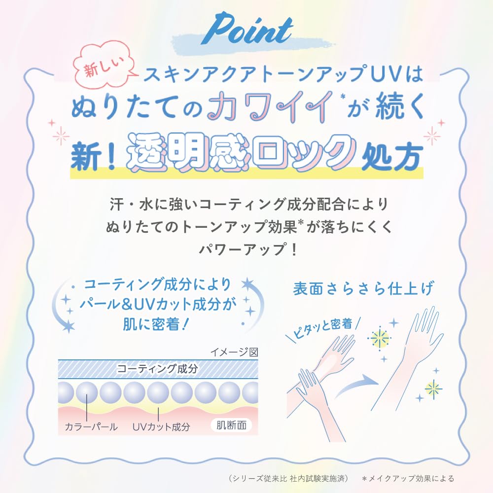 스킨 아쿠아 (SKIN AQUA) 톤 업 UV 에센스 화이트 (화장 기초 무너지기 어려운 투명감 업)