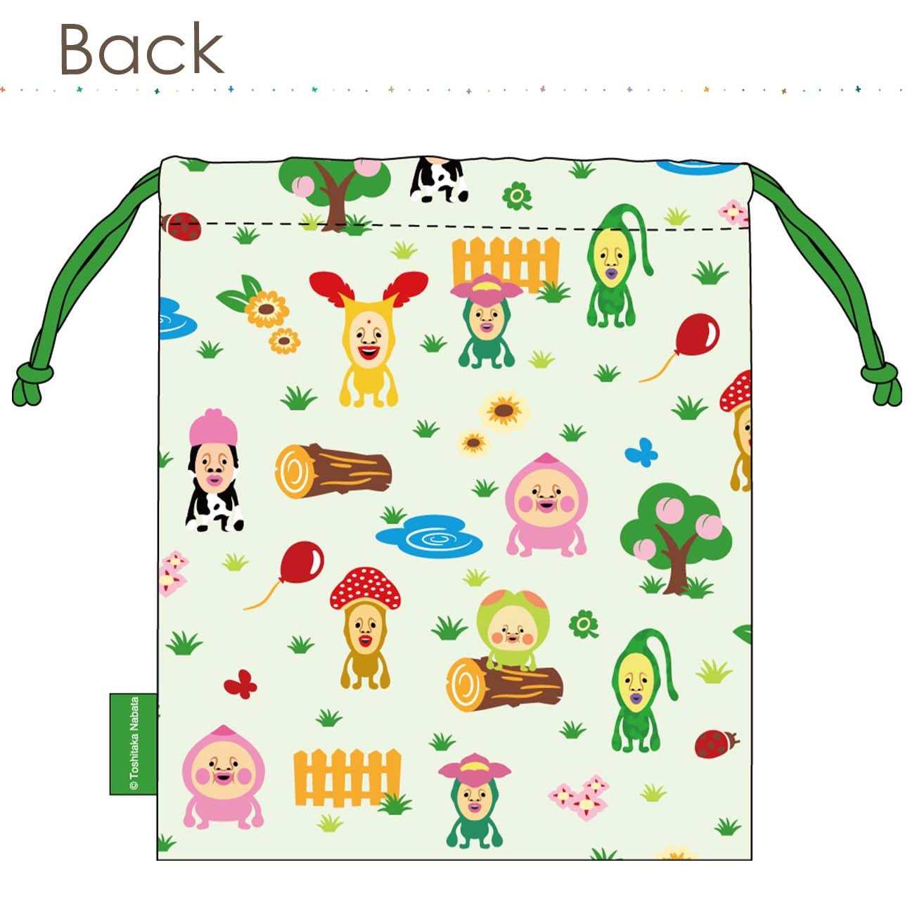 J's Planning Kobitozukan Drawstring Purse H21 x W18cm FRK966