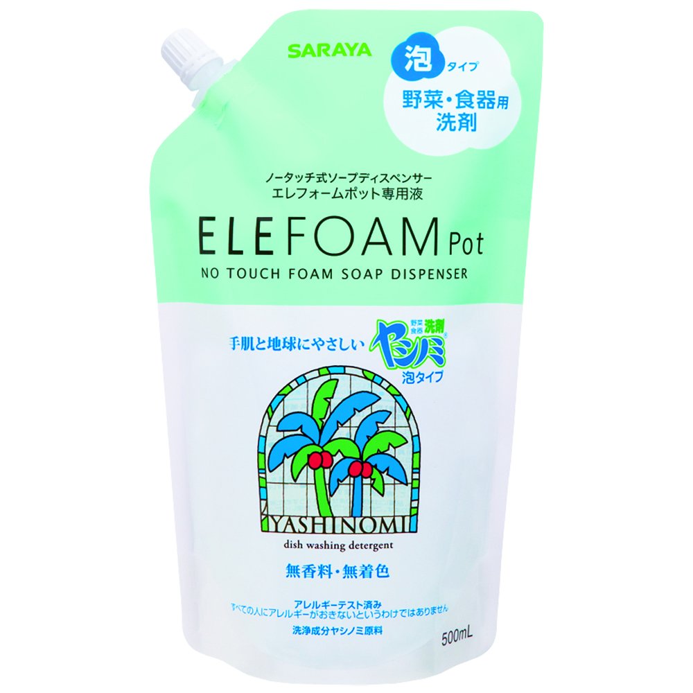 Yashinomi detergent foam type vegetable and tableware detergent 500ml