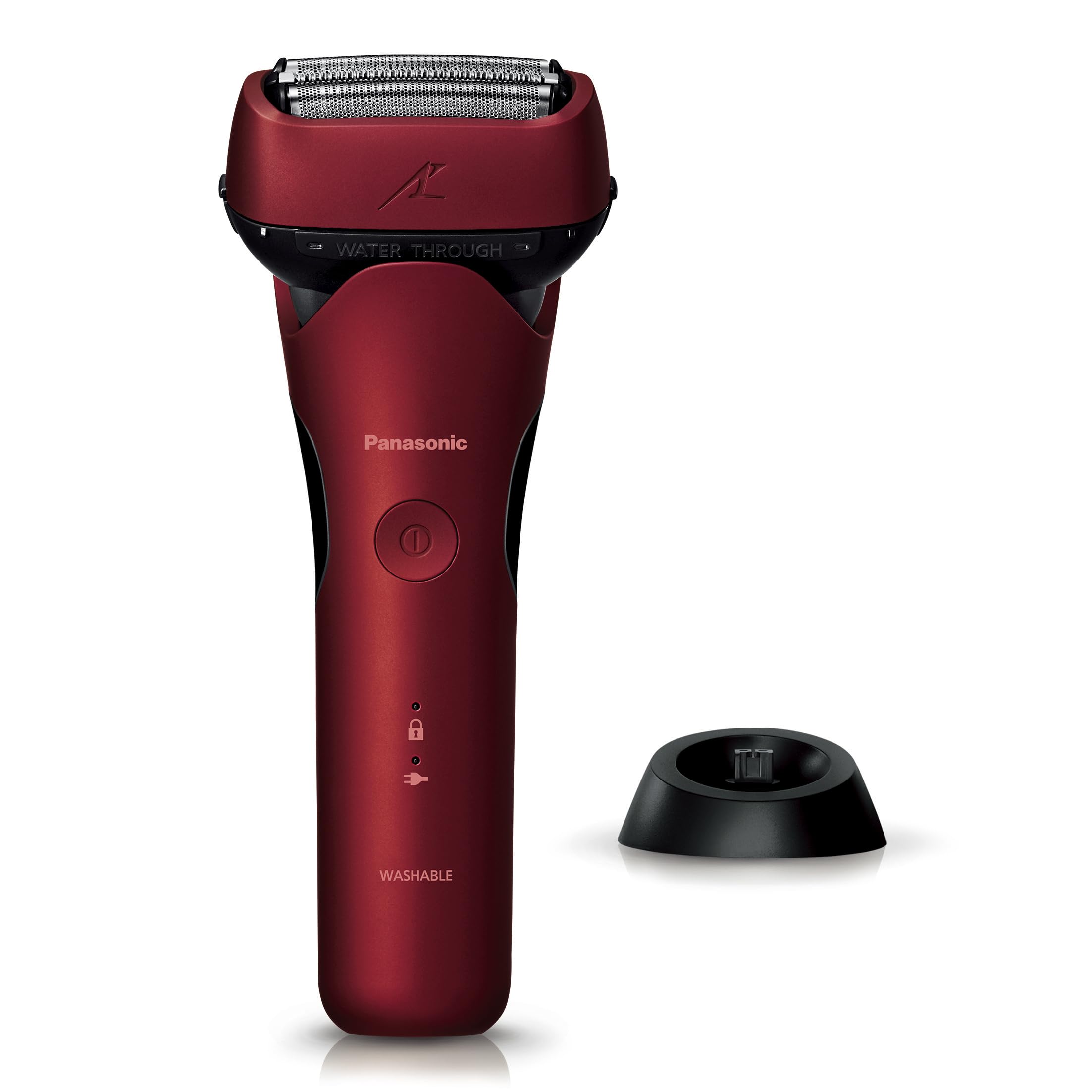 Panasonic Shaver Ramdash 3-Blade Electric Razor Men's Charging Stand Close Swing Head ES-L340D-R Red
