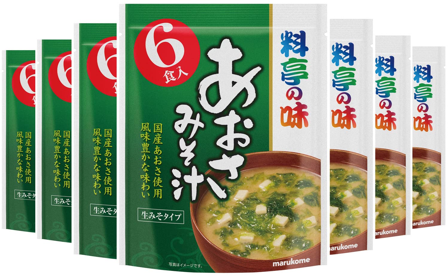 Marukome Value Restaurant Flavor Aosa Instant Miso Soup 6 servings x 7 bags [Uses domestic aosa]