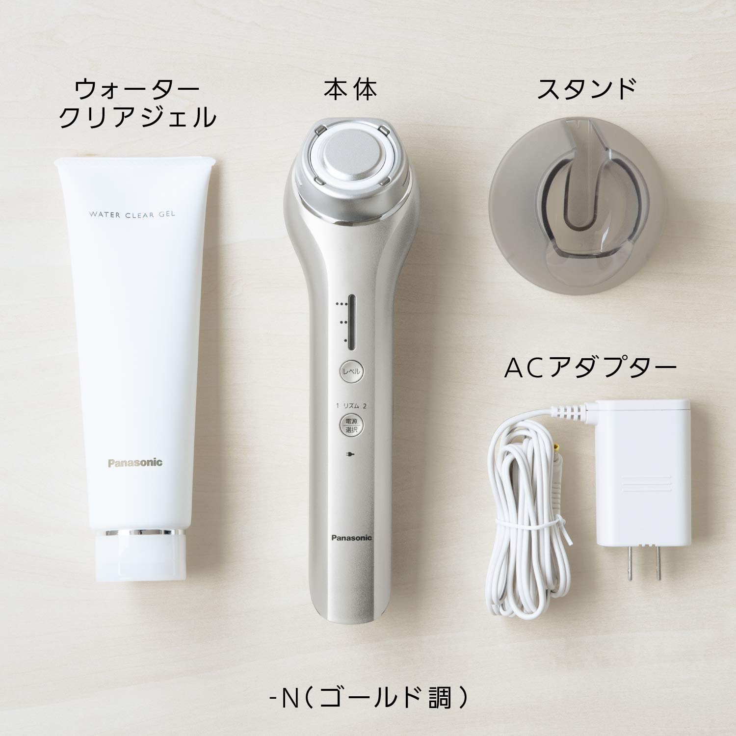 Panasonic Facial Beauty Device RF (Radio Wave) Overseas Compatible Cordless Gold Tone EH-SR73-N