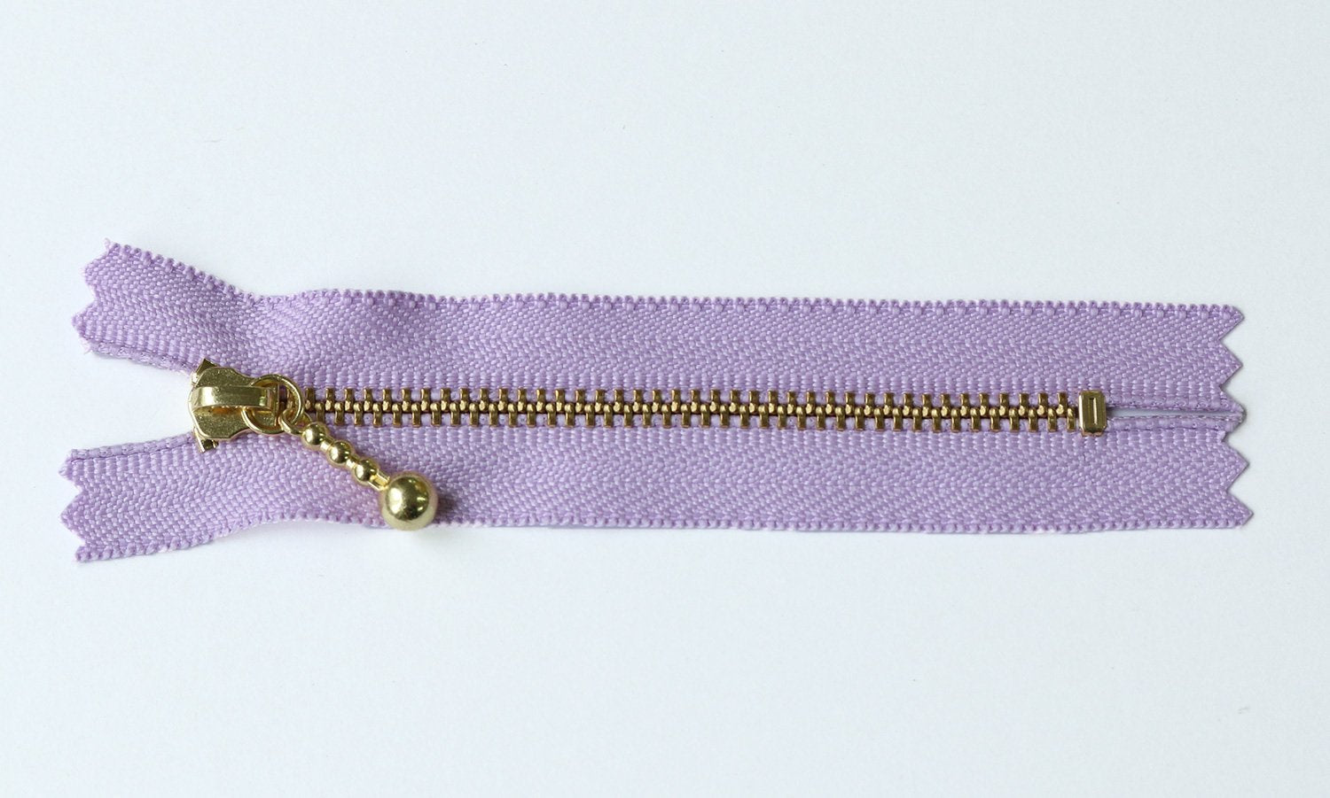Y.K.K Beaded Zipper Gold MIX 10cm 1 piece each in 10 colors 3G10-10MIX