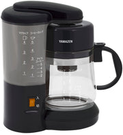 [Yamazen] Coffee Maker, 650ml, 5 Cups, Drip Type, Iced Coffee, Easy Operation, Heat Retention Function, Water Volume Scale, Compact, Black YCA-502(B)
