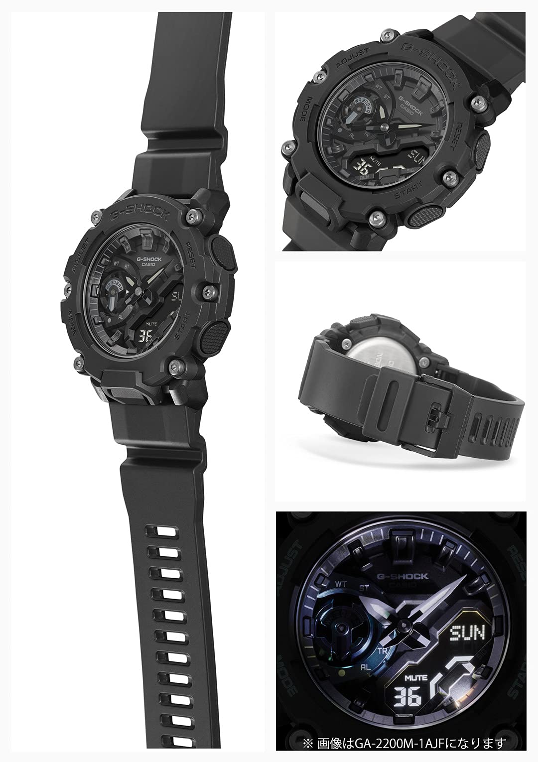 [Casio] G-Shock Watch [Domestic Genuine Product] GA-2200BB-1AJF Men's Black