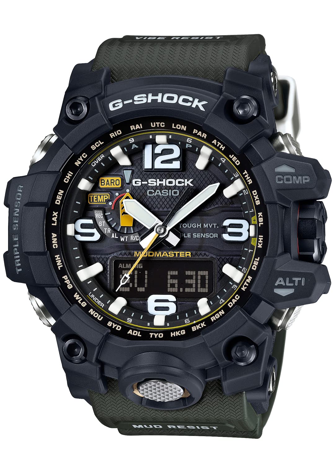 [카시오] 손목시계 지쇼크[국내 정규품] MUDMASTER 전파 솔라 GWG-1000-1A3JF 맨즈