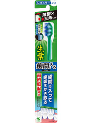 Fresh leaf (shoyo) Brush that fits between teeth Toothbrush Regular head Normal 1 piece To prevent alveolar pyorrhea (※Color cannot be selected)