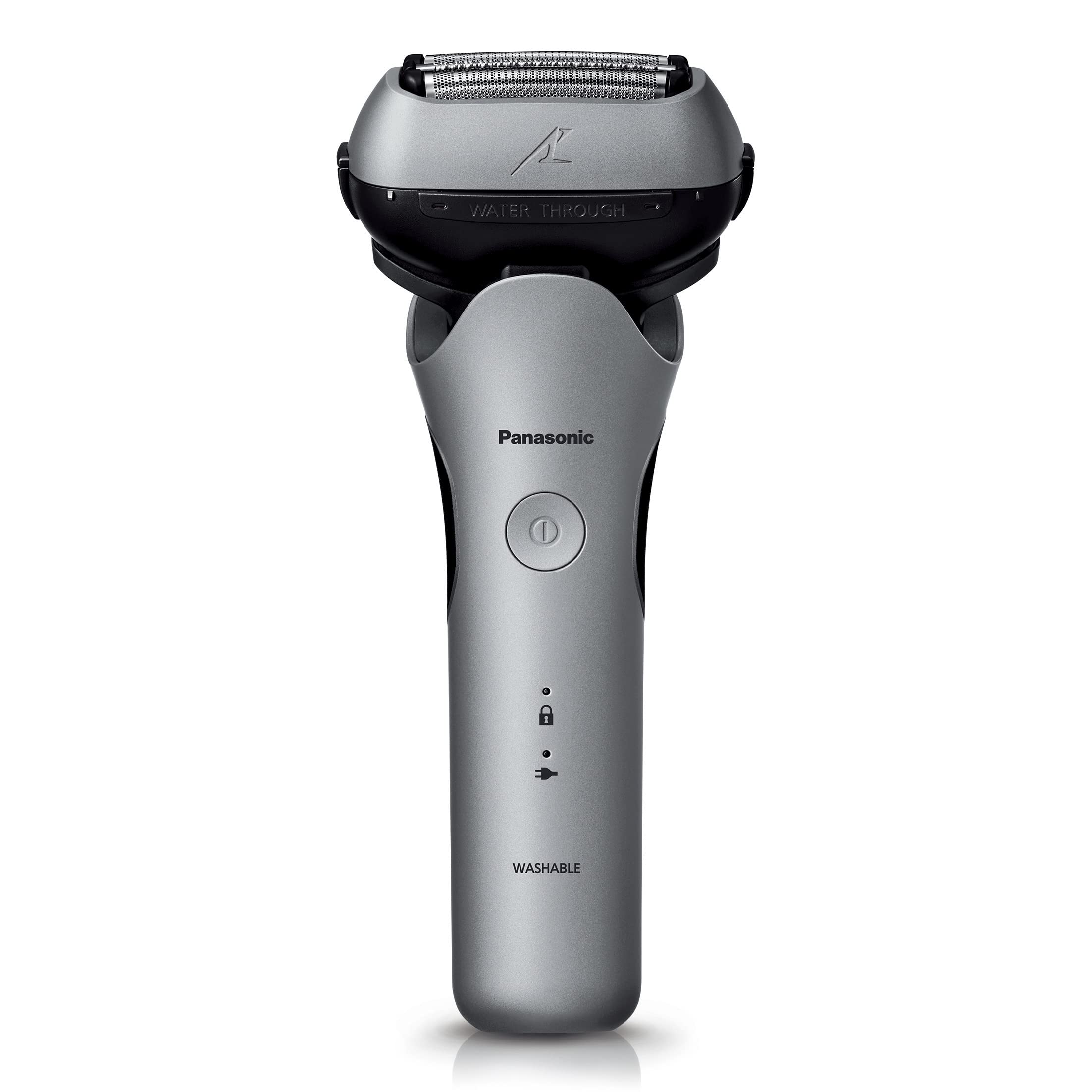 Panasonic Men's Shaver Lamb Dash 3 Blades Silver Can shave even while charging ES-LT6P-S