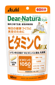 디아나츄라 스타일 비타민 C MIX 120알 (60일분) 아사히 사프리 Dear-Natura 국내 공장에서 생산 1일 2알 기준 파우치