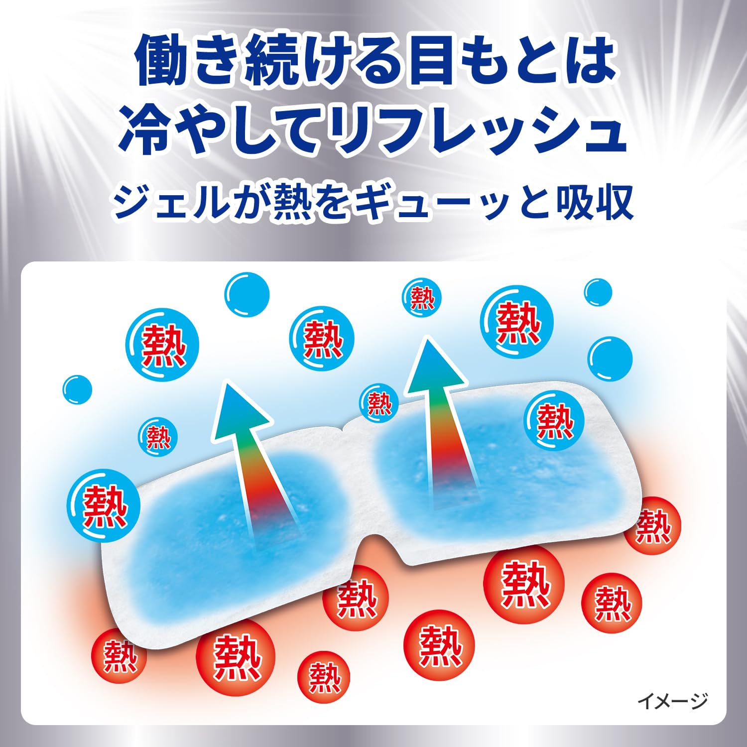 [Kobayashi Pharmaceutical] Netsusama Sheet Cool Eye Mask with Gel Cooling Gel Sheet for Eye Rest and Concentration 5 Sheets