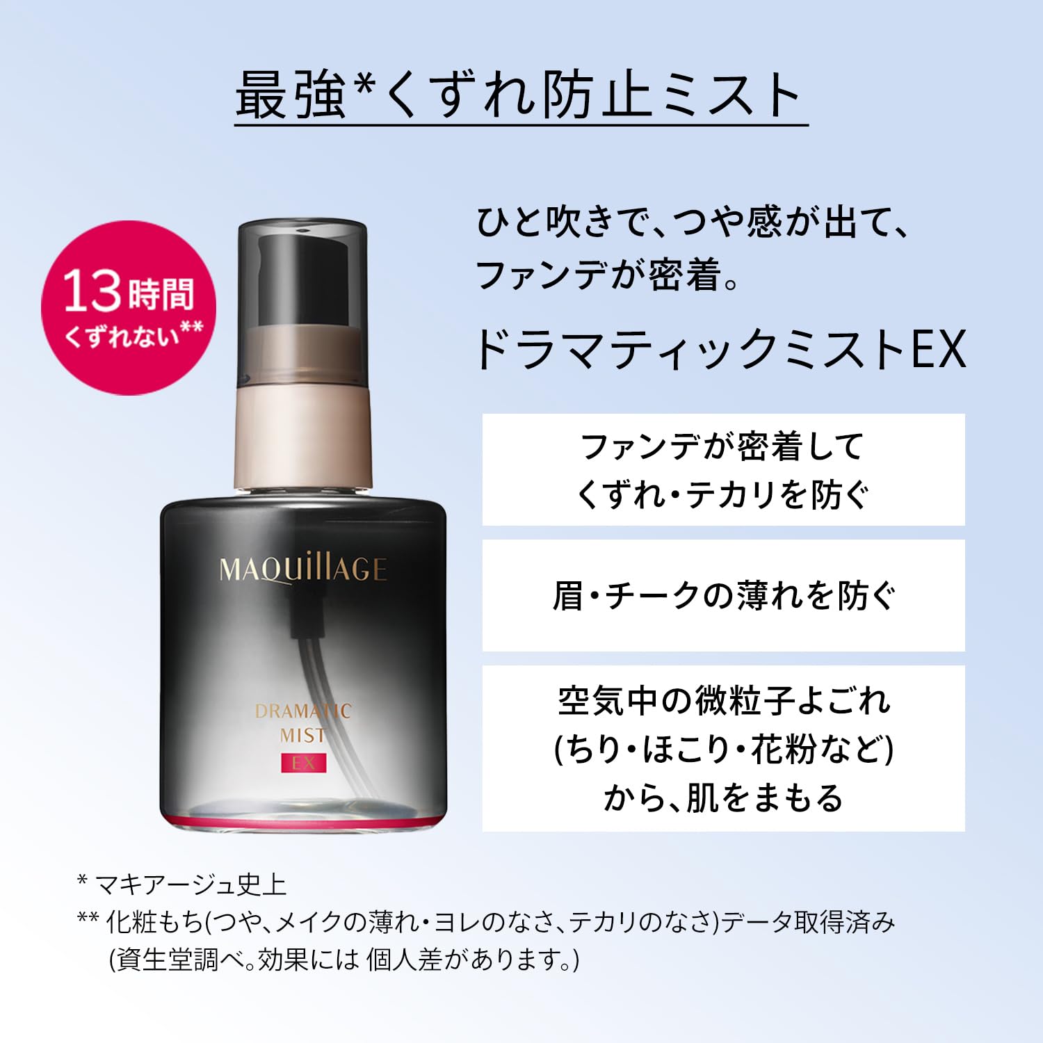 마키아쥬 드라마틱 미스트 EX 60mL | 기타 | 스프레이 타입 | 감귤류 꽃의 향기 | 커버력 메이크업 무너짐