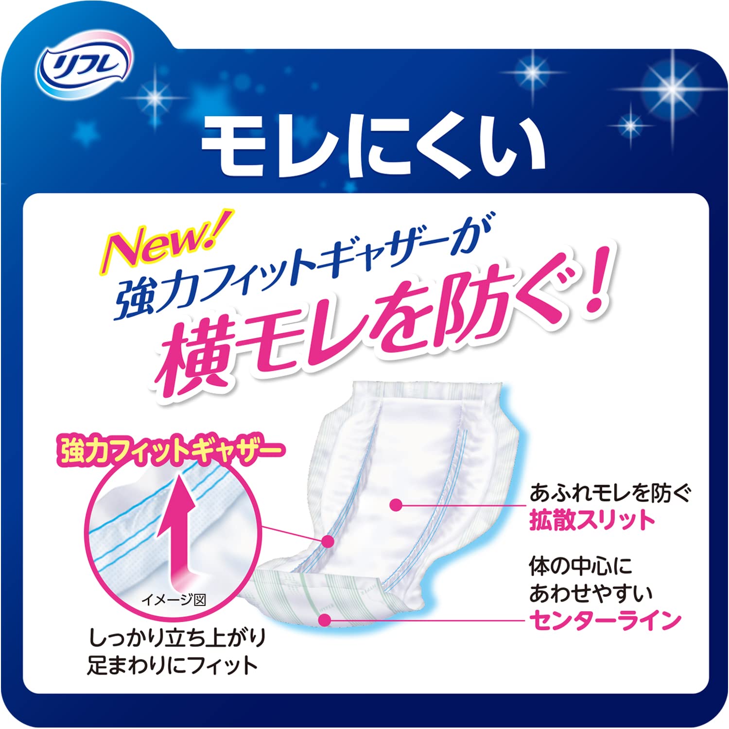 REFLE - A smooth pad that protects your skin all night with just one pad. Absorbs 9 times, 20 pads.