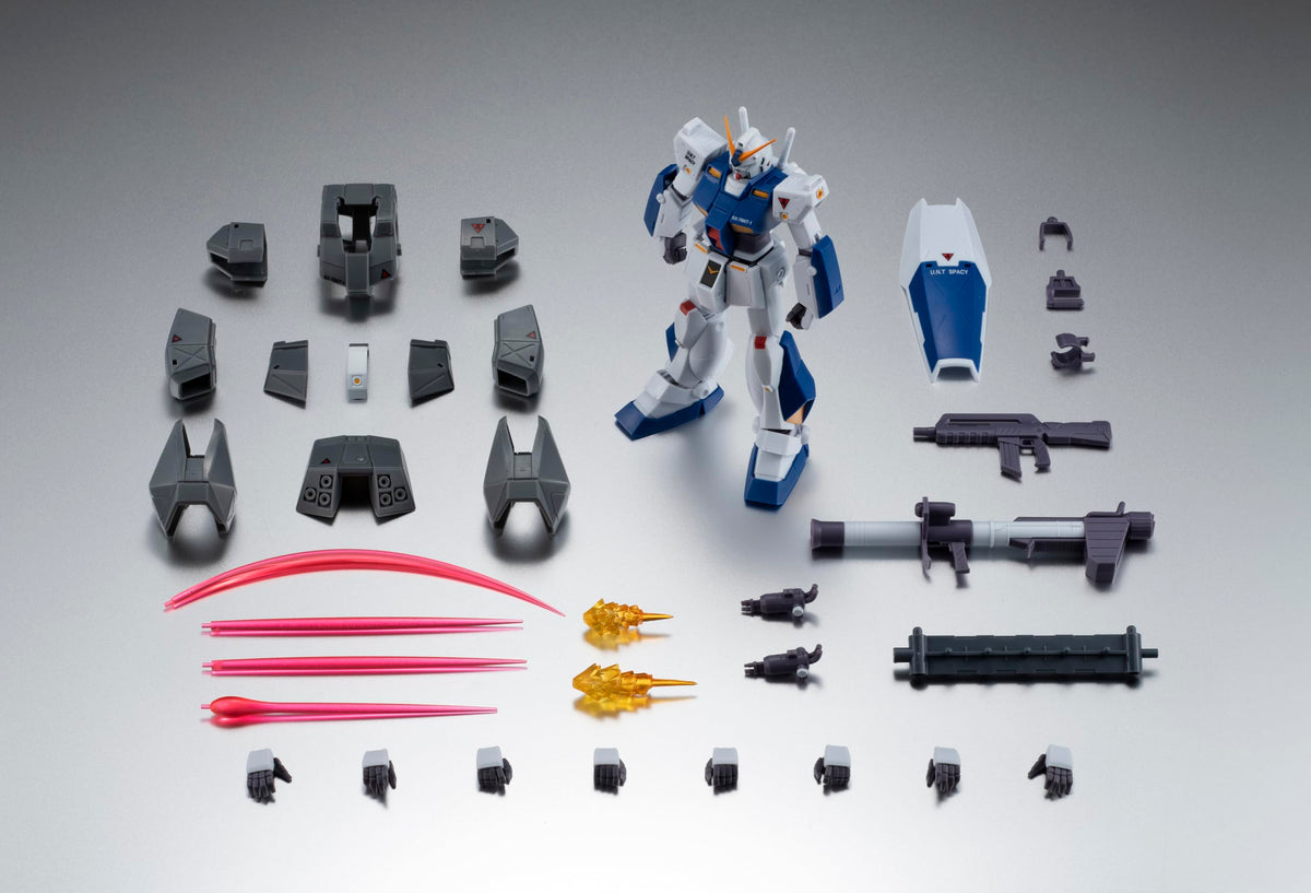TAMASHII NATIONS ROBOT Spirits Mobile Suit Gundam 0080 War in the Pocket <SIDE MS> RX-78NT-1 Gundam NT-1 & Chobham Armor ver. A.N.I.M.E. ประมาณ ฟิกเกอร์ที่สามารถเคลื่อนย้ายได้ทาสี ABS และ PVC ขนาด 125 มม