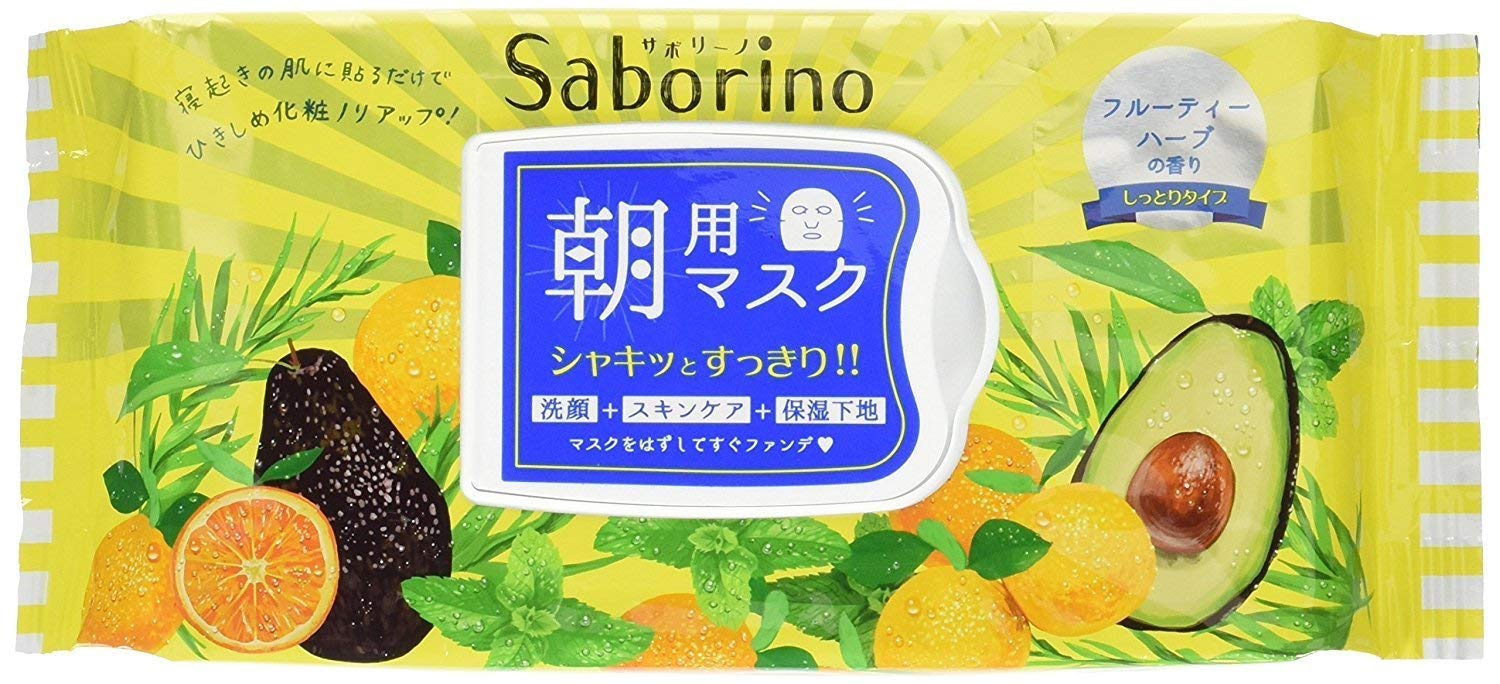 Saborino Wake Up Sheets 32 Sheets x 2 Set [BCL Company] Saborino Morning Mask Face Mask Pack