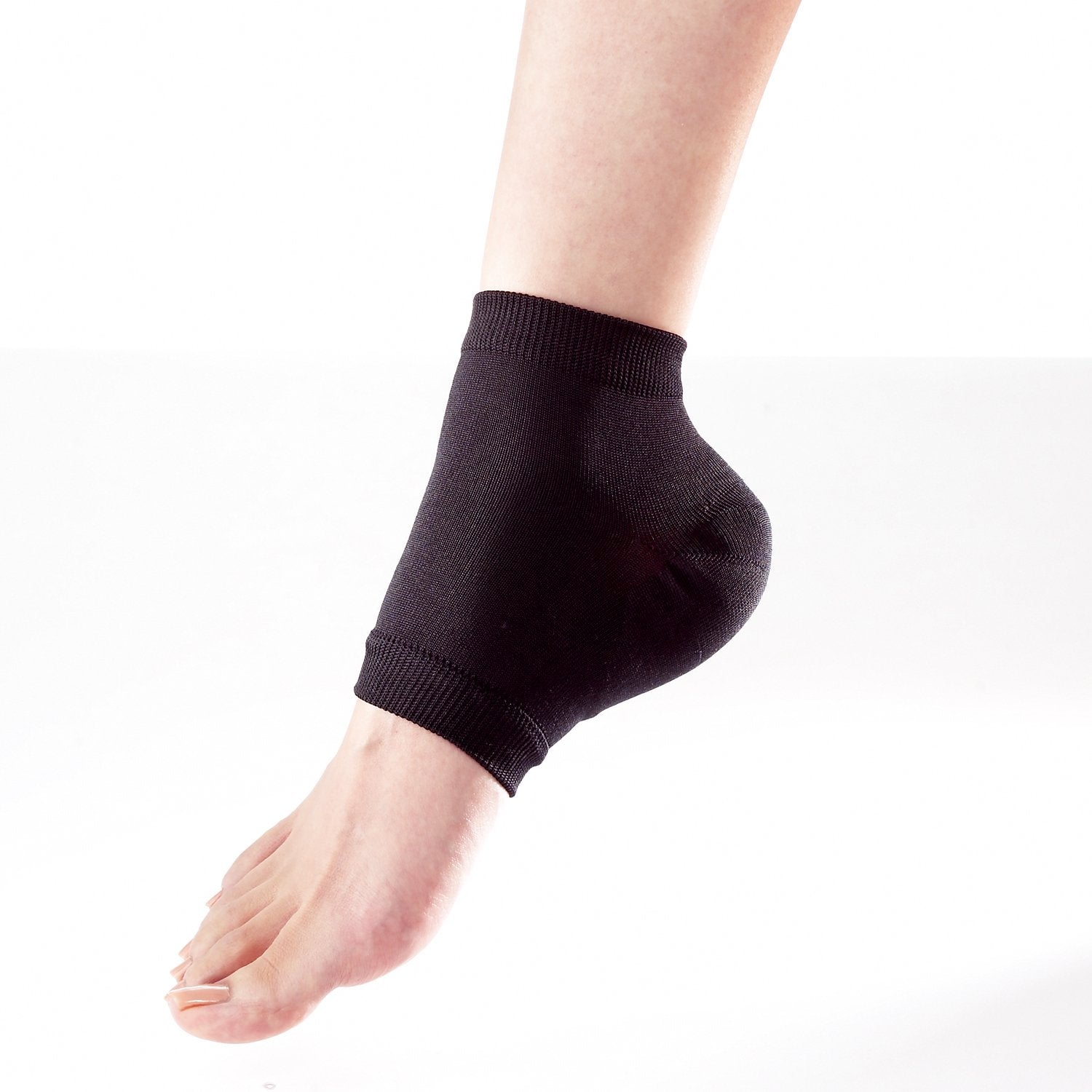 Leg-on slip-on heel care short black