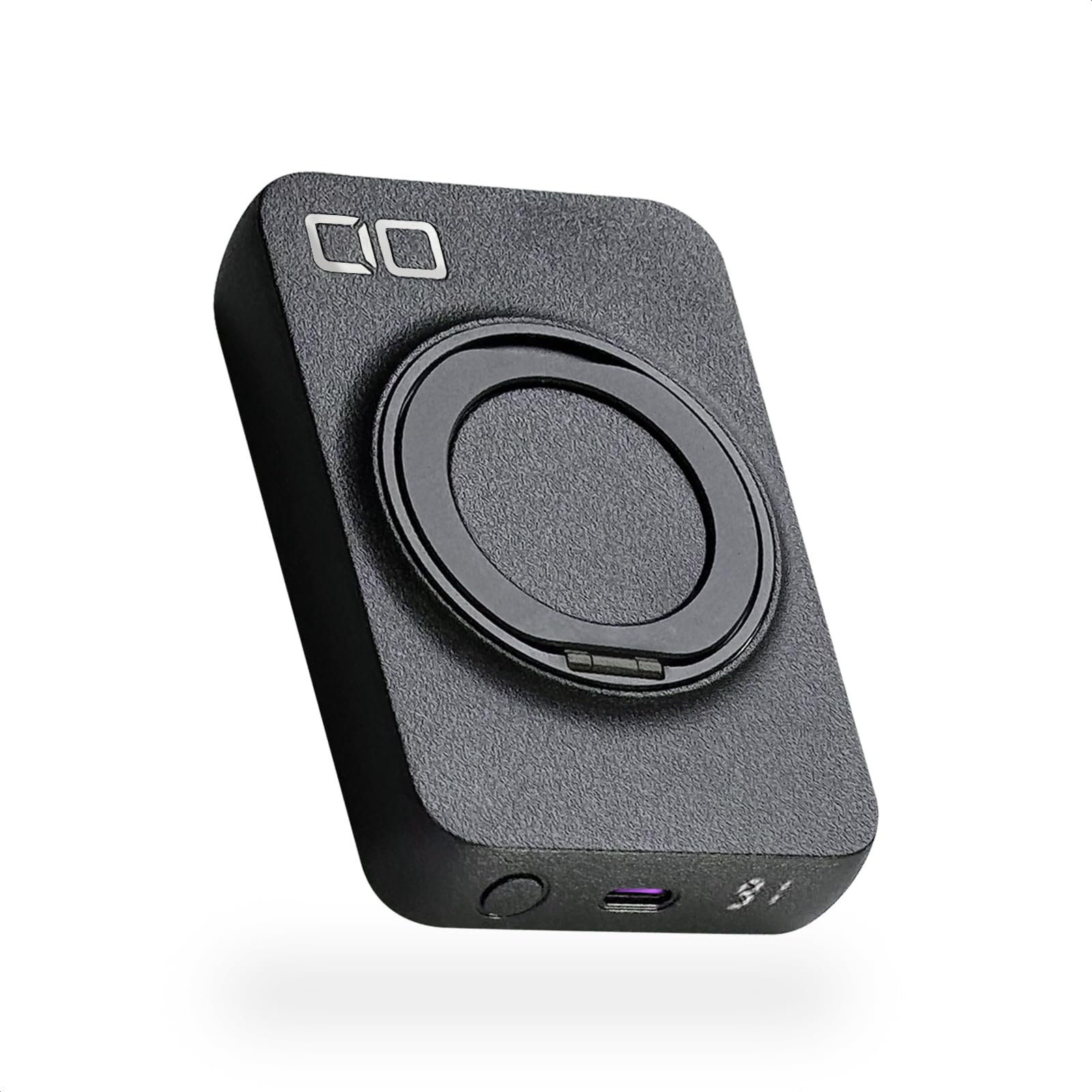CIO Mobile Battery Wireless Charging iPhone 17 / 16 / 15 Magnet Apple Watch AirPods pro Type C 5000mAh Lightweight Small Thin/USB Type-C SMARTCOBY Ex02 Wireless Charger(Magnet & Watch) plus Stand