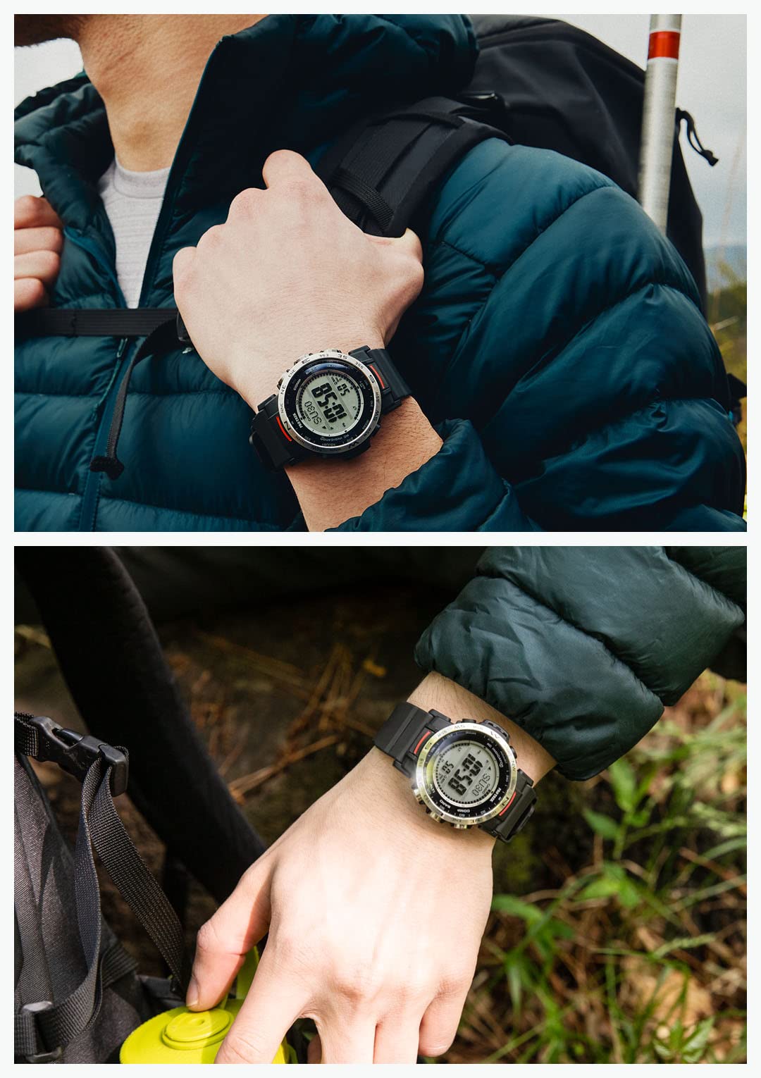 [Casio] Protrek Watch [Domestic Genuine Product] Climber Line Radio Solar Biomass Plastic PRW-35-1AJF Men's Black