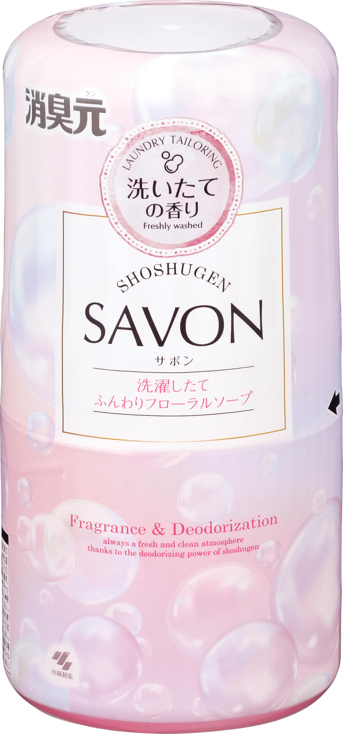 Deodorizing source SAVON [Freshly washed fluffy floral soap scent] Stand-alone air freshener deodorant / Room Toilet Entrance Bedroom Main unit 400ml [Kobayashi Pharmaceutical]