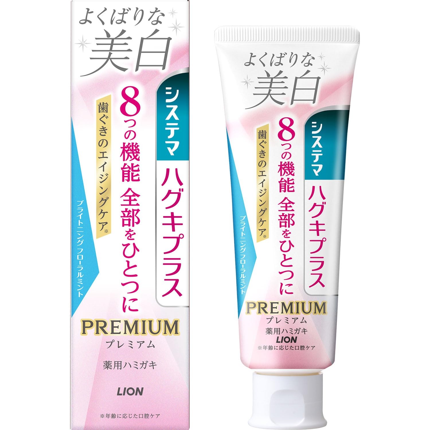 Systema Hugki Plus Premium Toothpaste Perfect Whitening Brightening Floral Mint 95g Quasi-drug