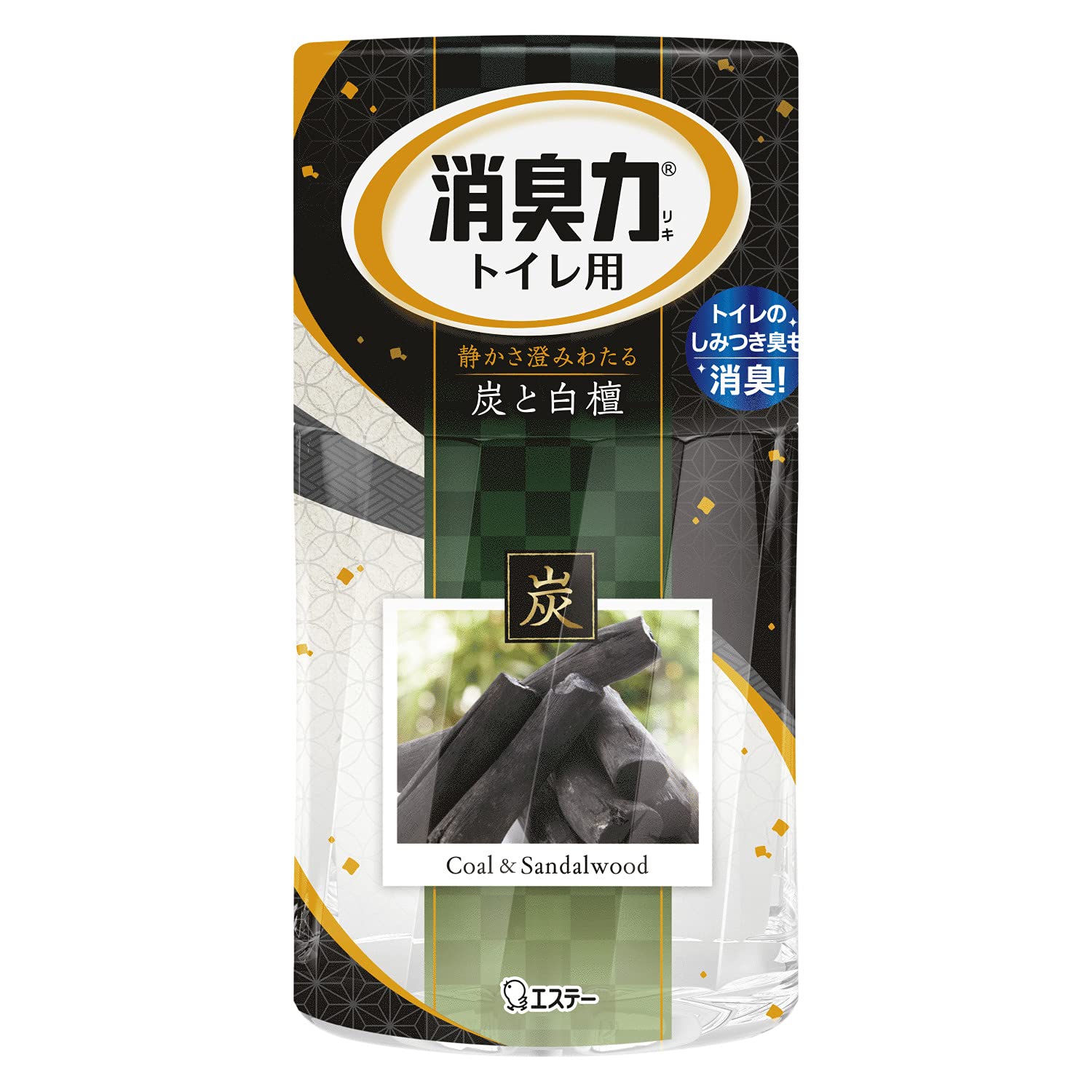 화장실의 탈취력 화장실용 숯과 백단의 향기 400ml 화장실 두는 형 소취제 소취 방향제