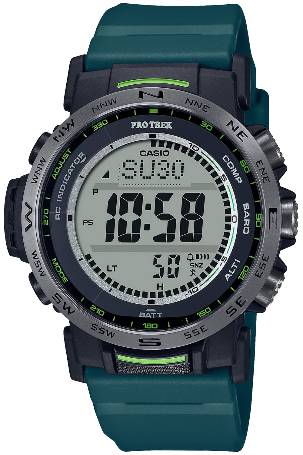 [Casio] Protrek Watch [Domestic Genuine Product] Climber Line Radio Solar Biomass Plastic PRW-35Y-3JF Men's Green