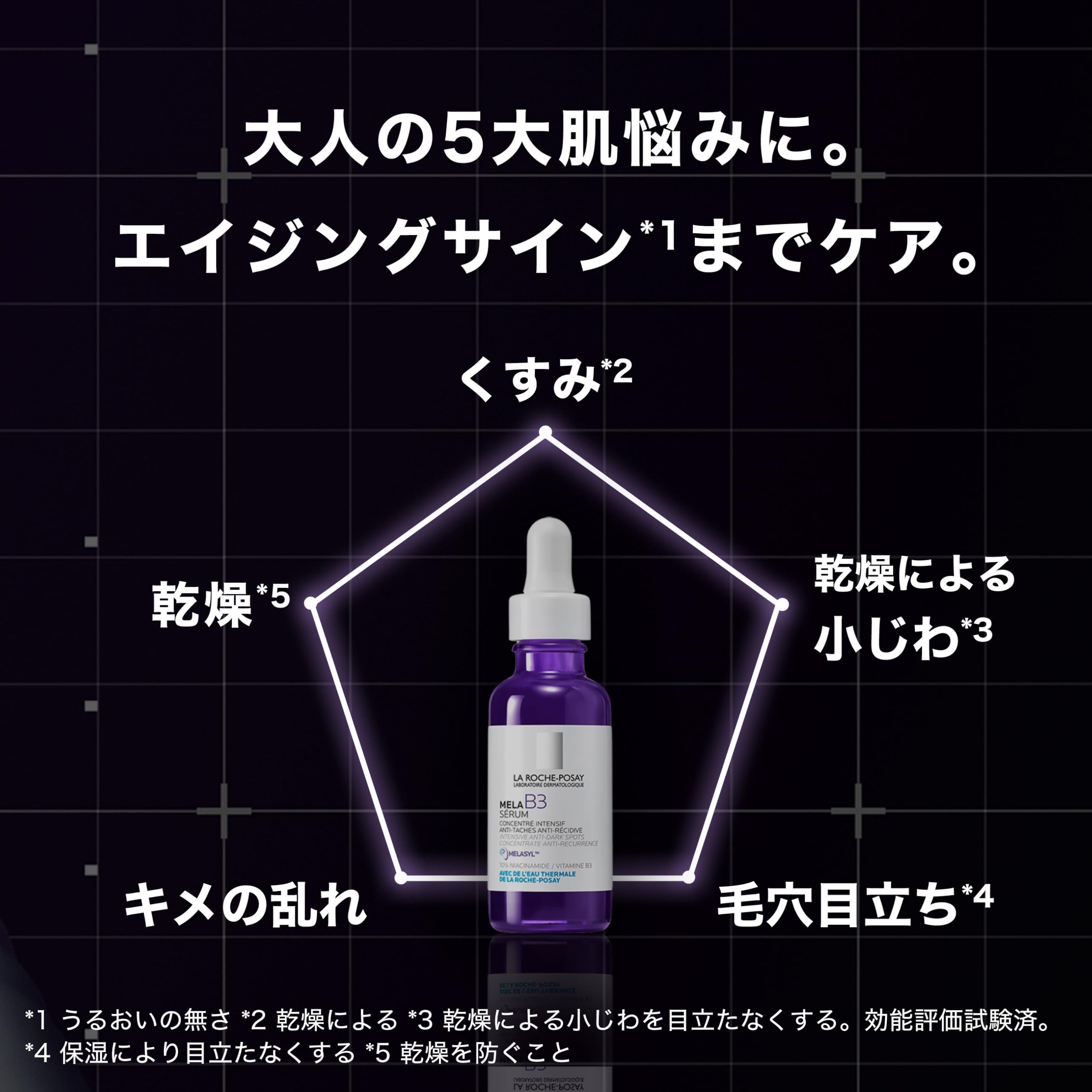 La Roche-Posay Mera B3 Serum 30ml Brightening Serum Niacinamide Retinol Derivative Hyaluronic Acid Pore Care Moisturizing Dullness Uneven Color Transparency Derma Cosmetics