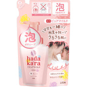 LION hadakara body soap, medicated pure mild type that comes out with foam, gentle soap scent, refill 440ml