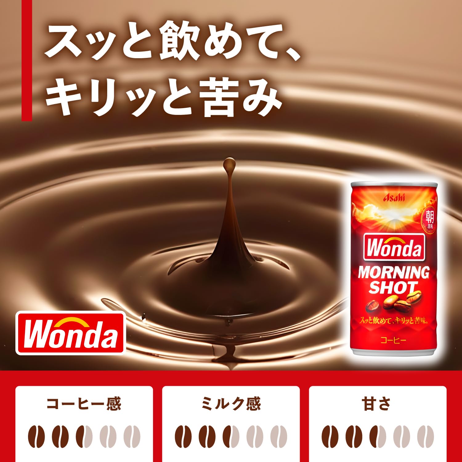 아사히 음료 완다 모닝샷 185g×30개