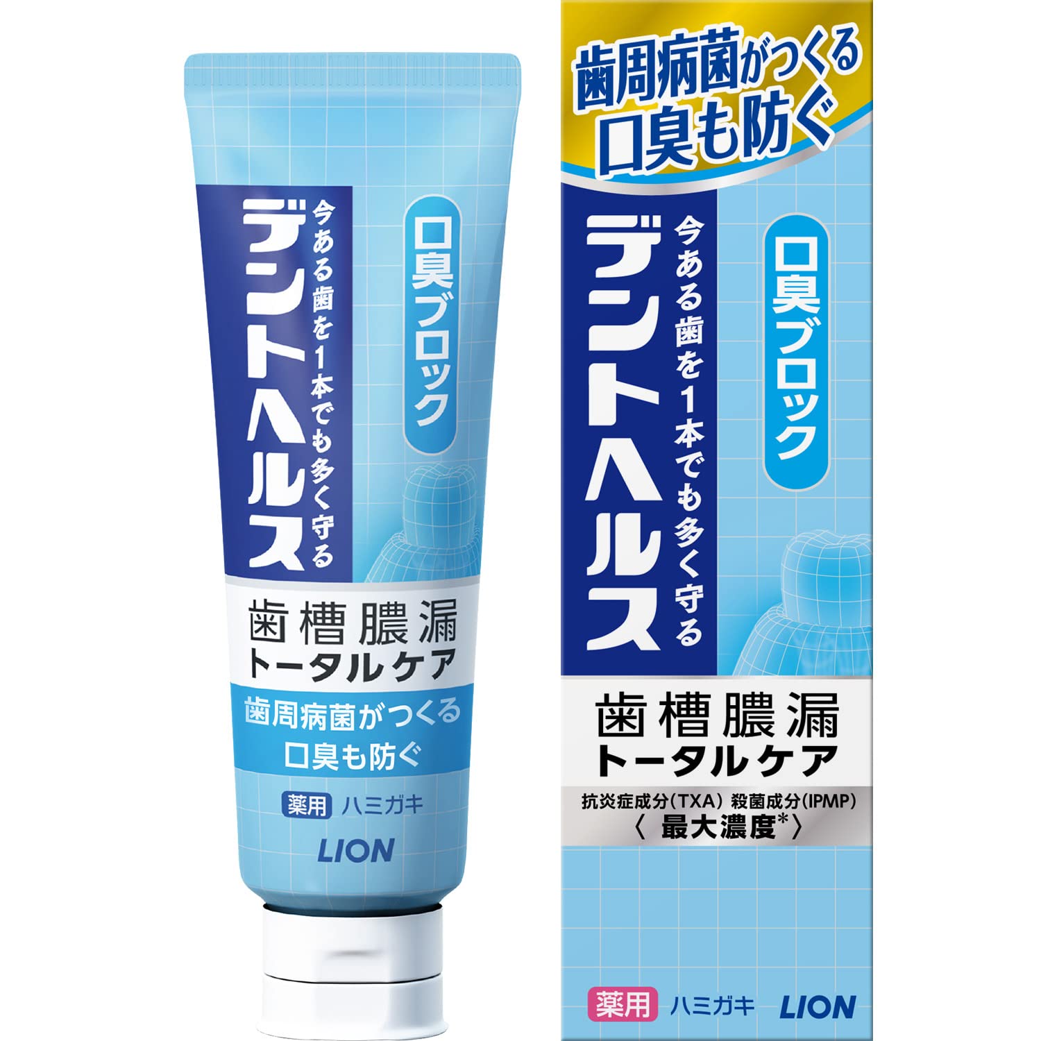 Dent Health [Quasi-drug] Medicated toothpaste for preventing alveolar pyorrhea, bad breath blocker, toothpaste 85g