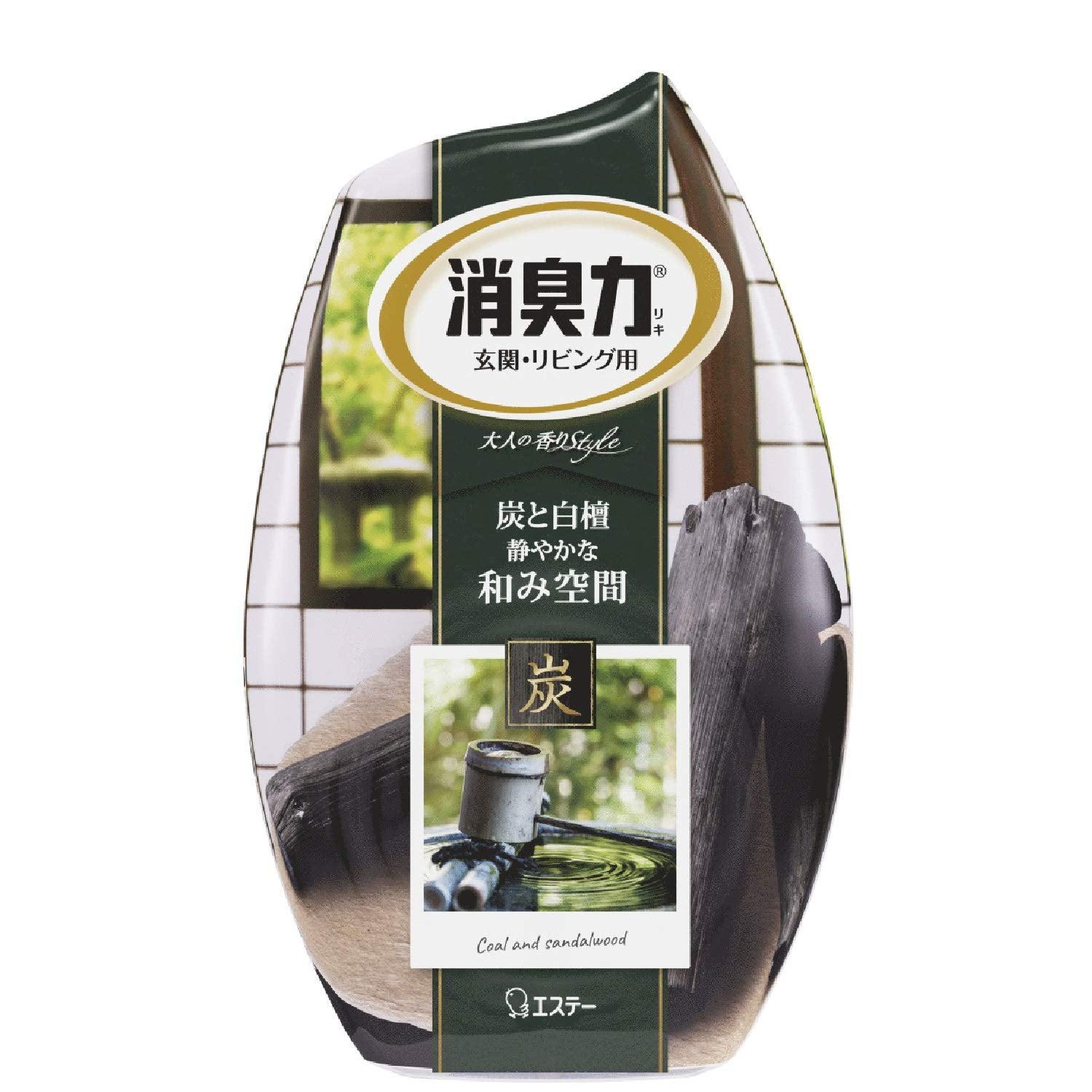 房间除臭强力木炭和檀香 400ml