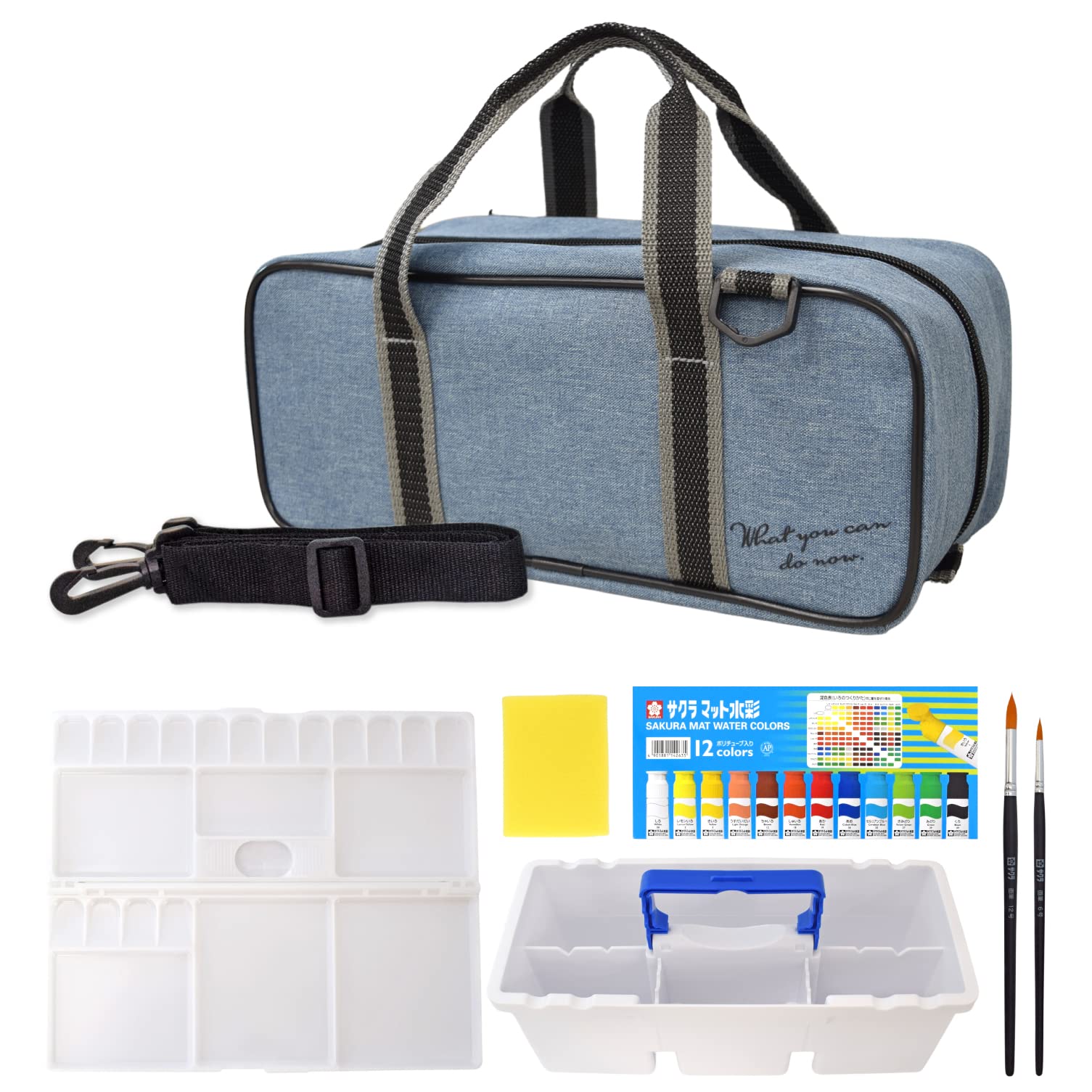 Sakura Crepas Paint Set Compact Watercolor Set Blue Gray EWZ-A1#40