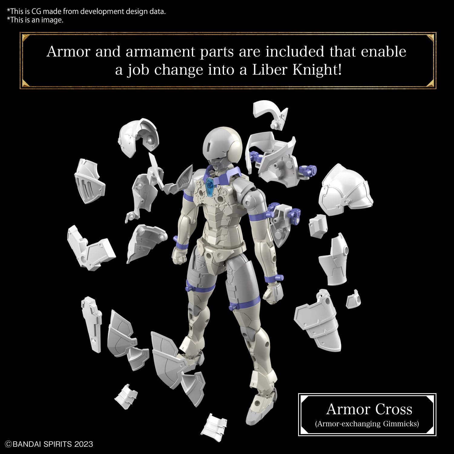 30MF Liber Knight color-coded plastic model