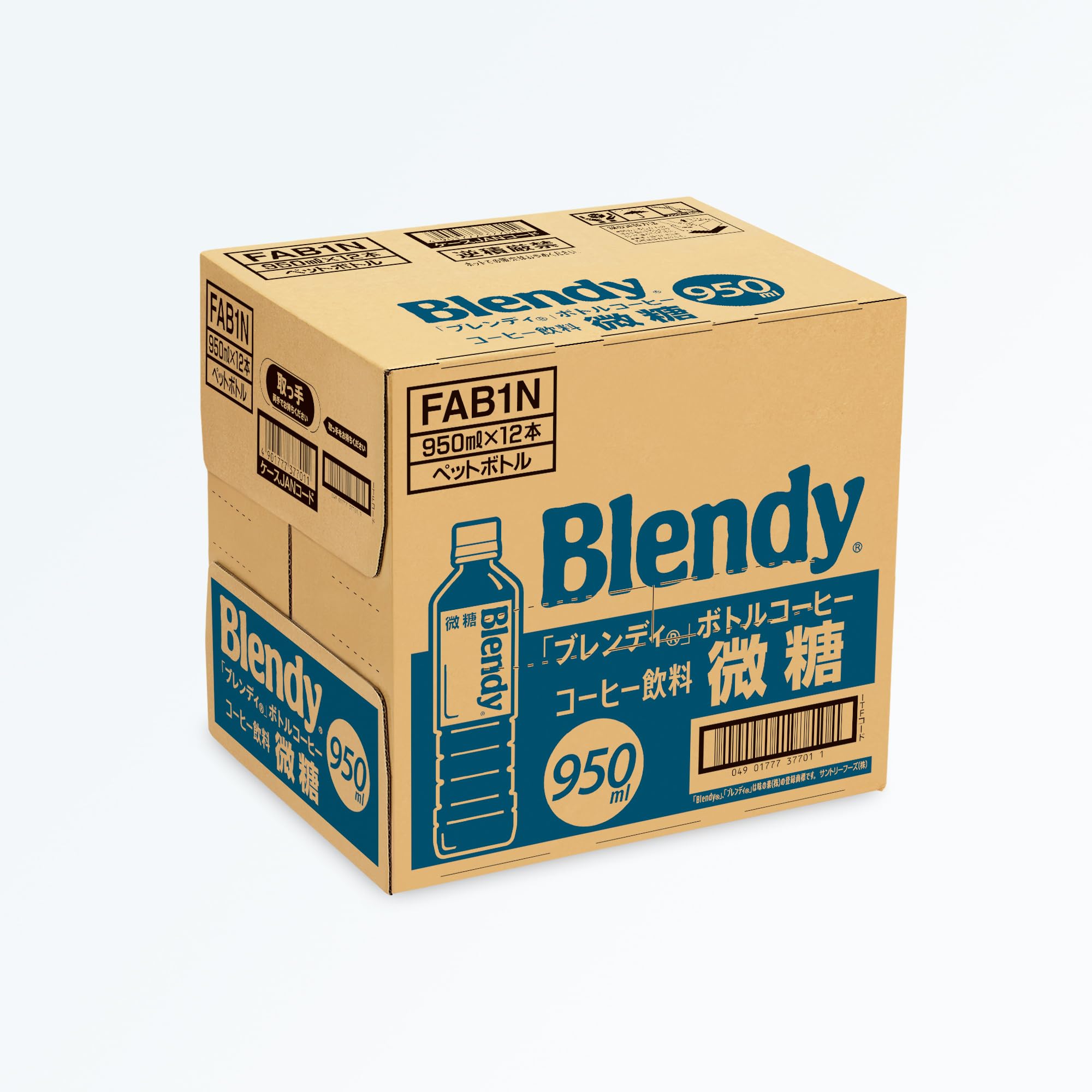 Suntory Blendy Liquid Bottle Coffee Fine Sugar 950ml x 12 bottles