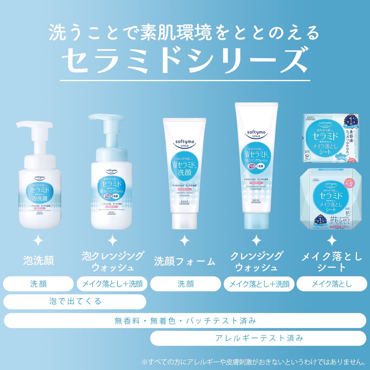 Softymo KOSE Foam Face Wash (Ceramide) Refill 130mL Face Wash Foam Pore Stains