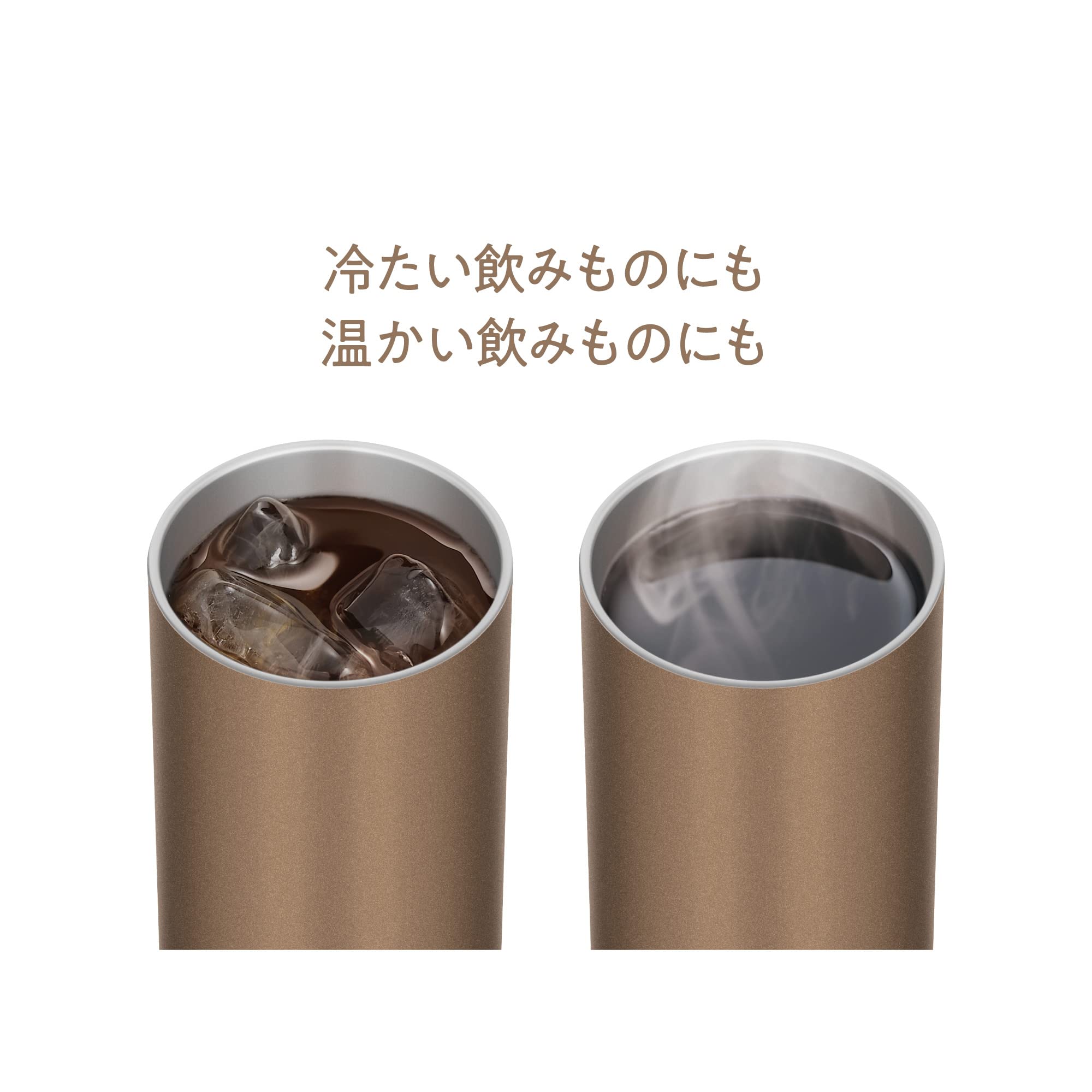 [Lightweight Model] Thermos Vacuum Insulated Tumbler 340ml Brown Gold JDW-340C BWG