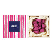 Nippon Kodo Kayuragi Rose Cone, 12 pieces, with incense holder, white, 12 pieces (x 1)