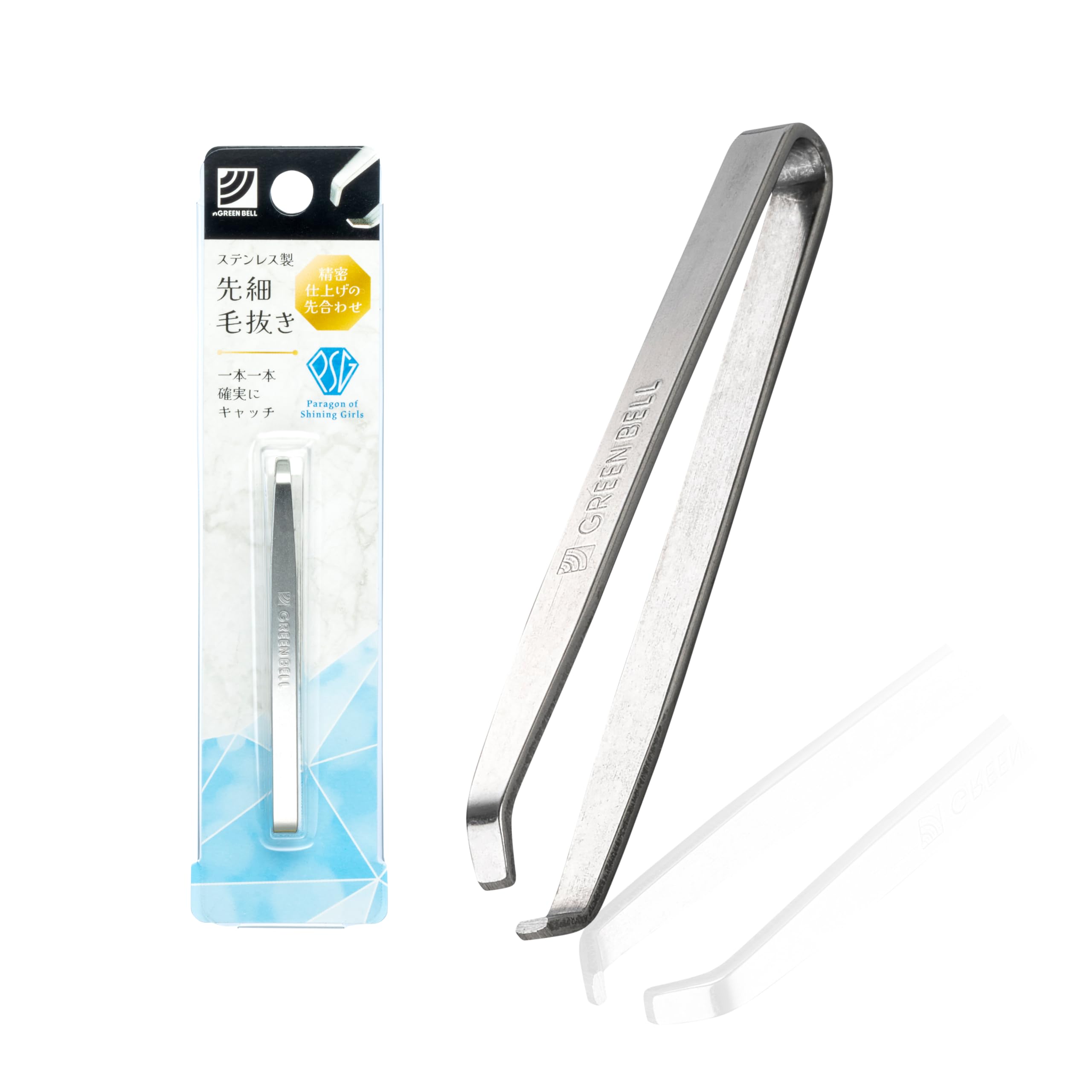 GREENBELL Stainless Steel Tweezers Tapered PSG-100 Made in Japan